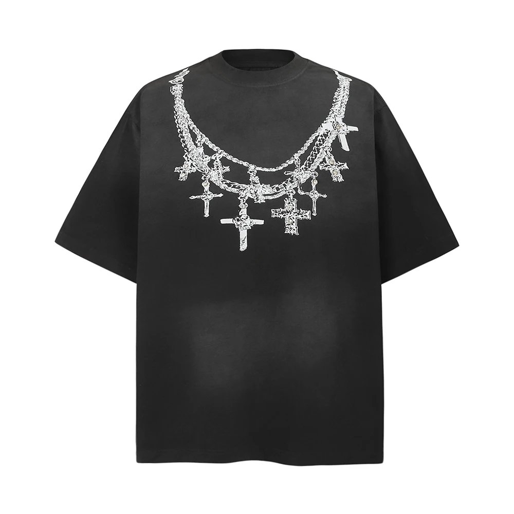 Jujutsu Kaisen Anime Print Graphic T Shirts Y2k Men Oversized T-shirt Goth Streetwear Vintage Washed Women Harajuku Tops Tee