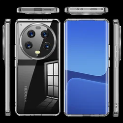 For Xiaomi 15 Ultra чехол Crystal Clear Hard PC Shockproof Anti-Scratch Transparent Cover For Xiaomi 13 Ultra