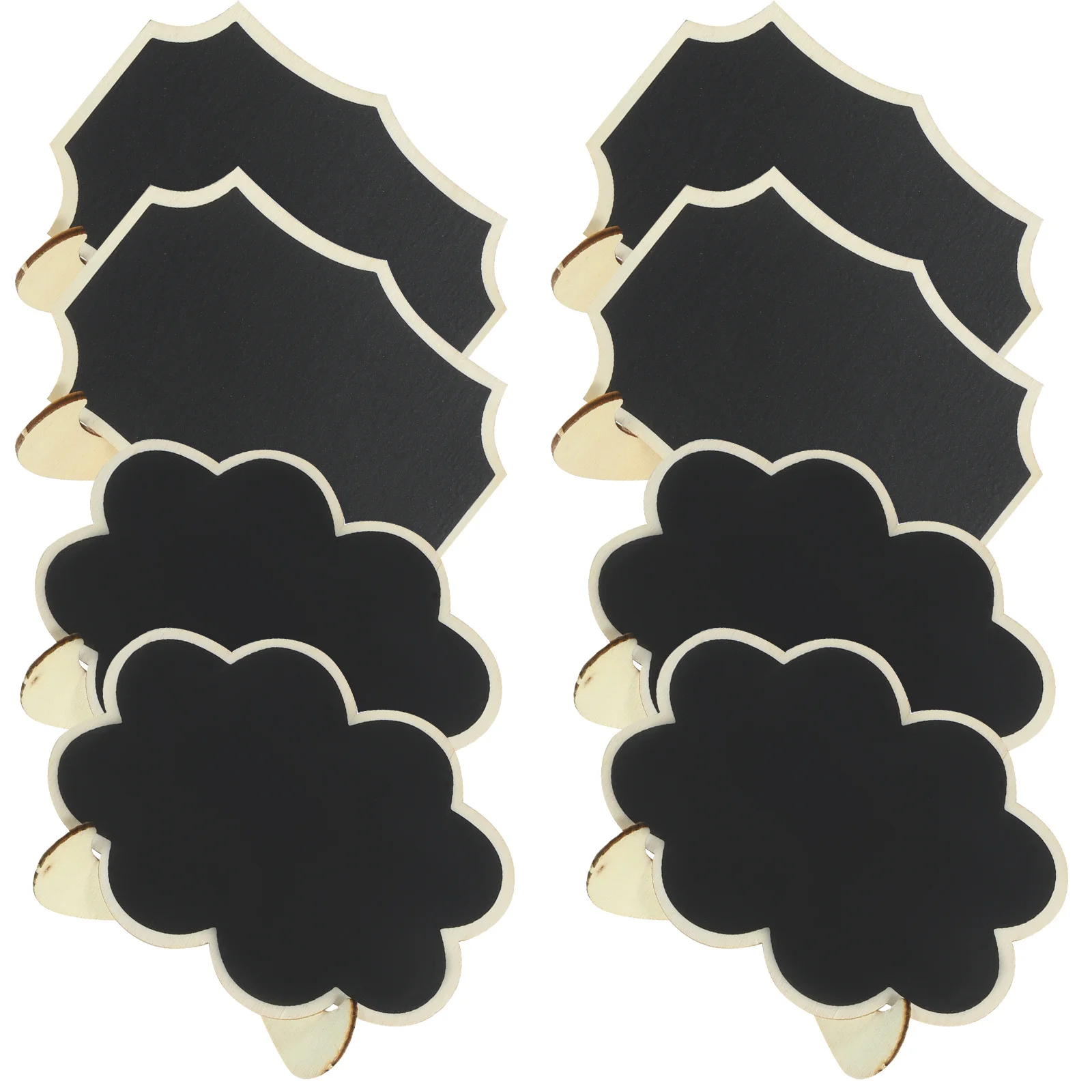 8 Pcs Tabletop Chalkboard Boards Mini Chalkboards Erasable Letter Memo Small Sign Black