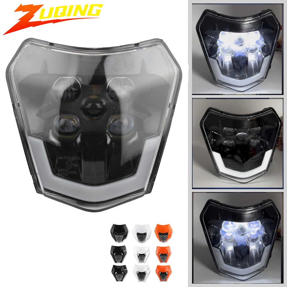 

For KTM Motorcycle Headlight LED Wick 125-530 EXC EXCF SX SXF XC XCW XCF XCFW Dirt Bike Enduro Motocross Headlamp Modified Parts