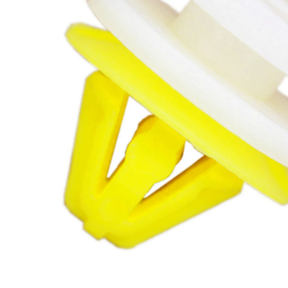 

Yellow + White Retainer Nylon Parts Replacement 30pcs/kt Accessories Clips DYC500030 Door Cladding Fastener Durable