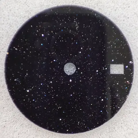 NH35 डायल 28.5 मिमी डायल, NH35/36 मूवमेंट के लिए CNC मशीन द्वारा काटे गए चमकदार तारों वाले नीले-हरे मैलाकाइट बलुआ पत्थर से बना है 8 best sales एनएच35ए डायल - №5