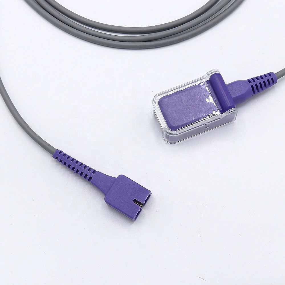 Compatible Reusable  DEC8 DEC4 SPO2 Adapter Extension Cable 9pin
