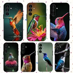 Animal Hummingbird Phone Case For Samsung S24,S21,S22,S23,S30,Ultra,S20,Plus,Fe,Lite,Note,10,9,5G Black Soft Cover