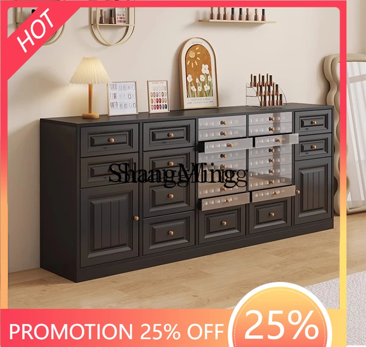 

SM Household Nail Display Cabinet Gel Polished Nail Storage Cabinet Drawer Storage Cabinet Nail Salon