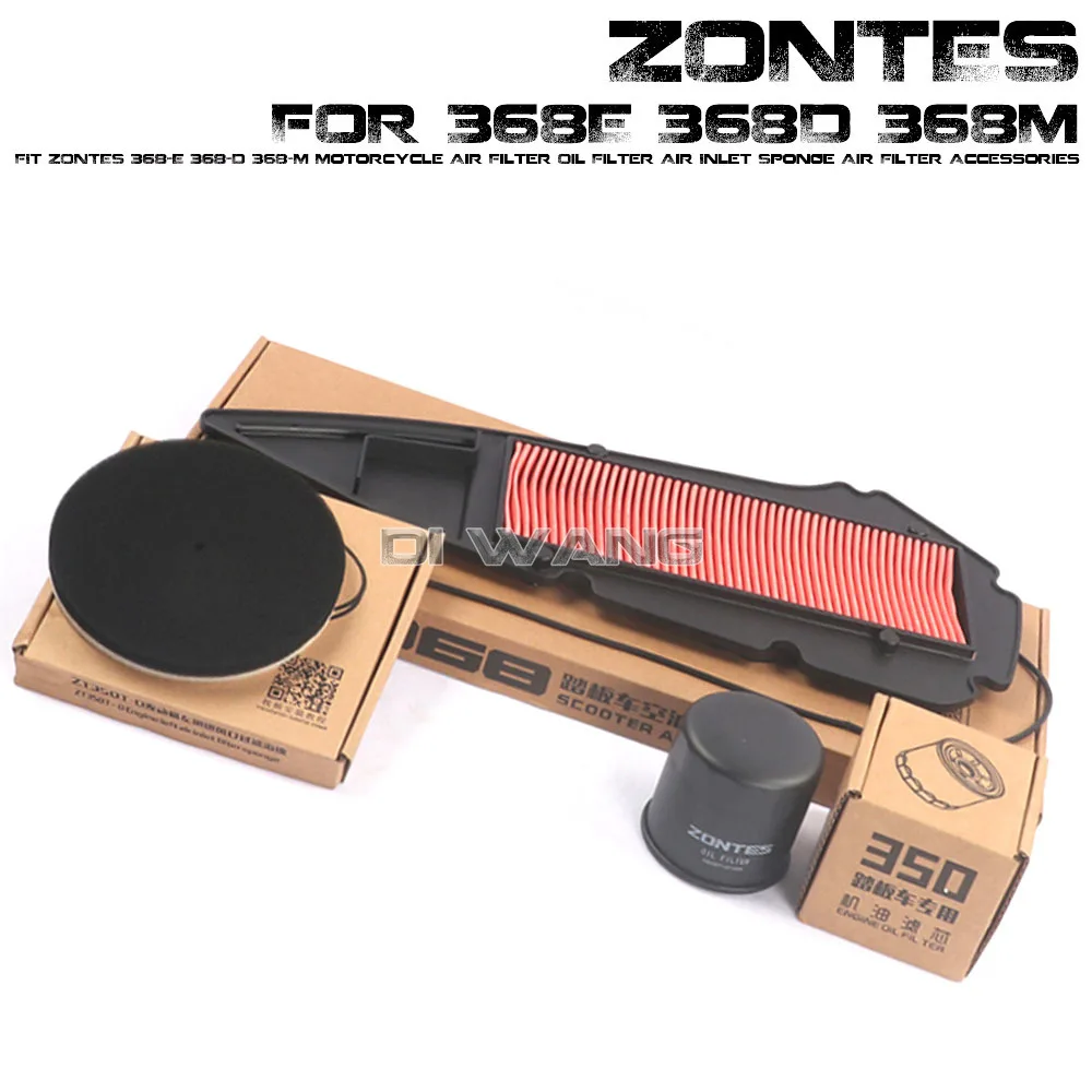 

FIt ZONTES 368-E 368-D 368-M Motorcycle Air Filter Oil Filter Air Inlet Sponge Air Filter Accessories FOR ZONTES 368E 368D 368M