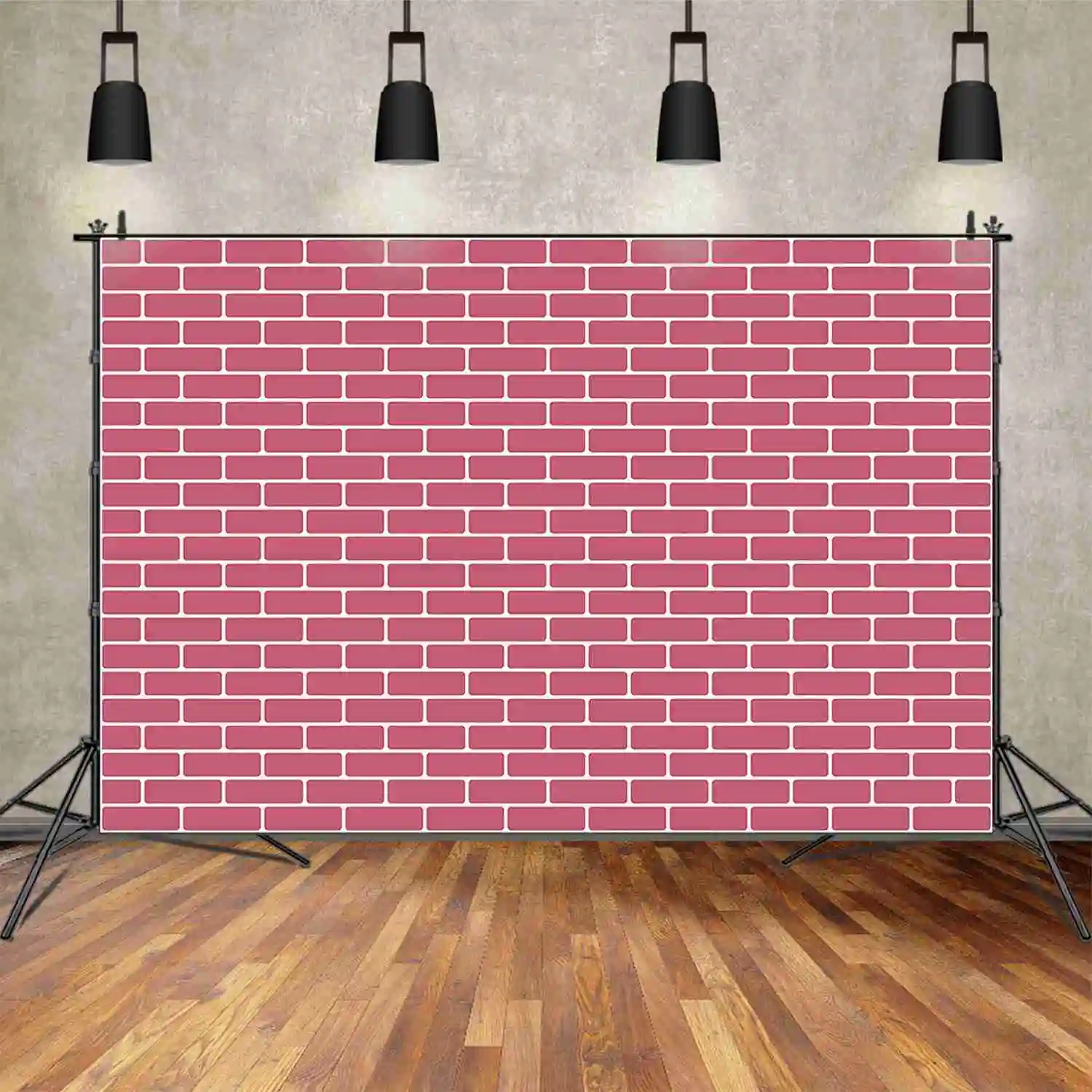 MOON.QG Brick Wall Backdrop for Photoshoot White Red Photo Studio Background Birthday Product Photography Decoration Supplier