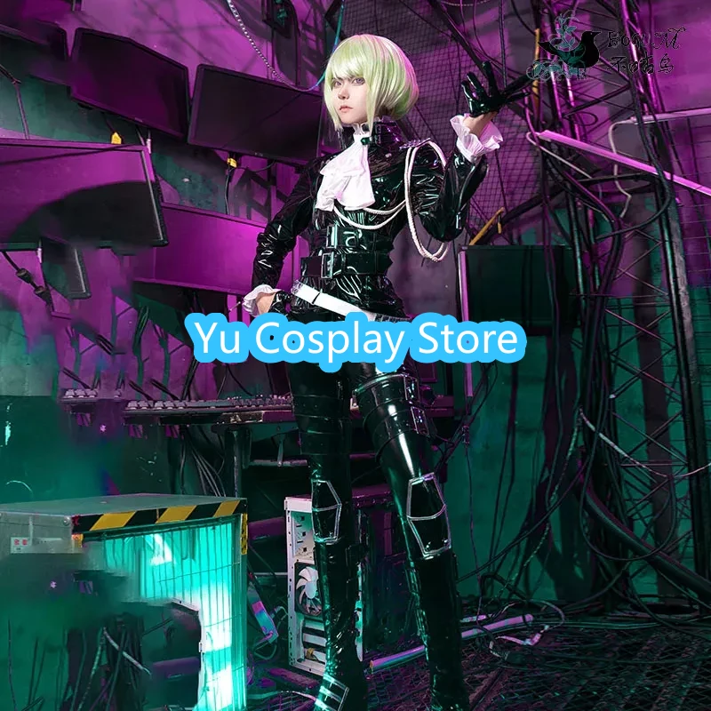 Game PROMARE Mad Burnish Lio Fotia Cosplay Costume Fancy Black Suit Top Pants Halloween Carnival Uniforms Custom Made