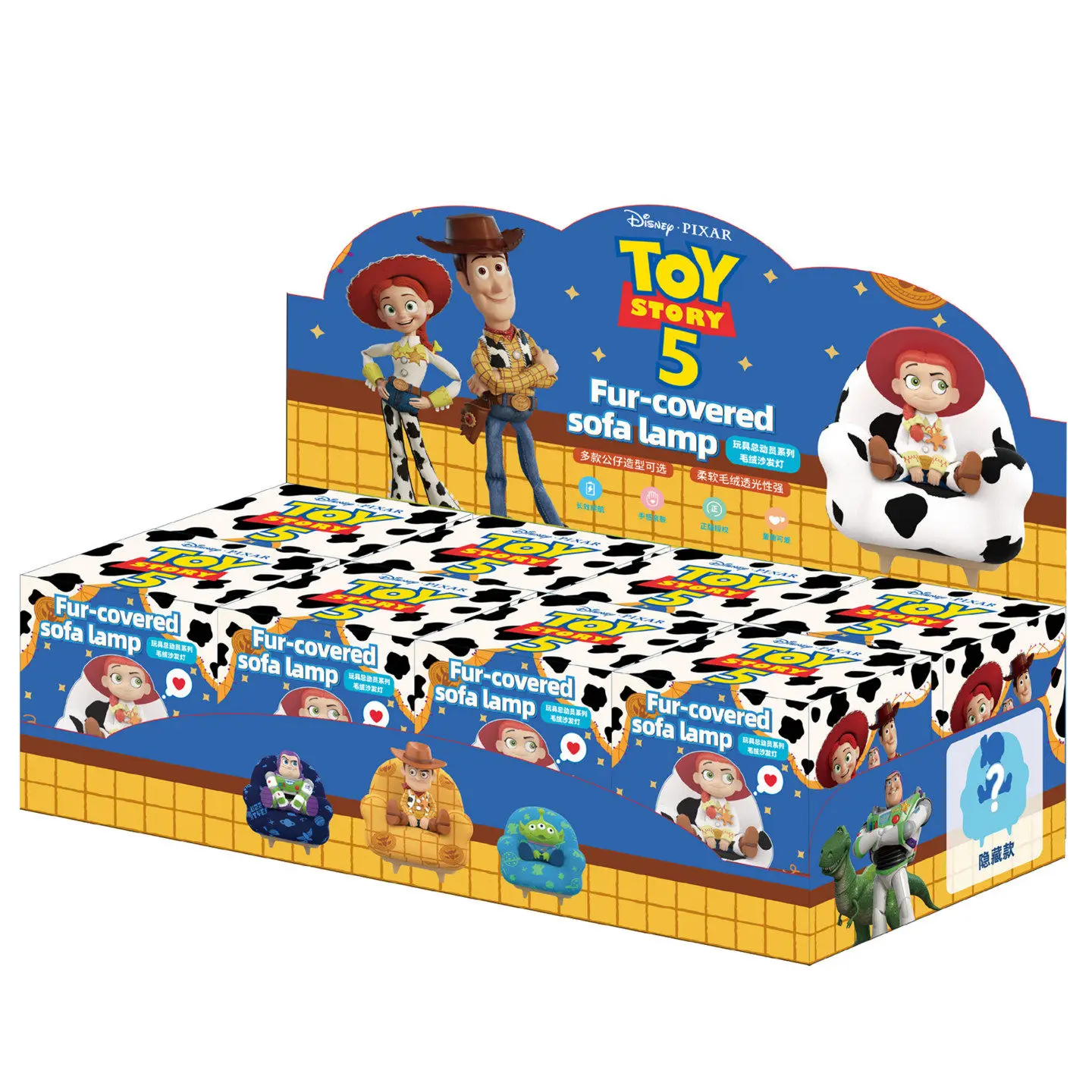 Originele Hot Toys Toy Story Sofa Light Series Blind Box Doll Figure Desktop Ornament Collectible Display Gift Verjaardag Meisjes Speelgoed