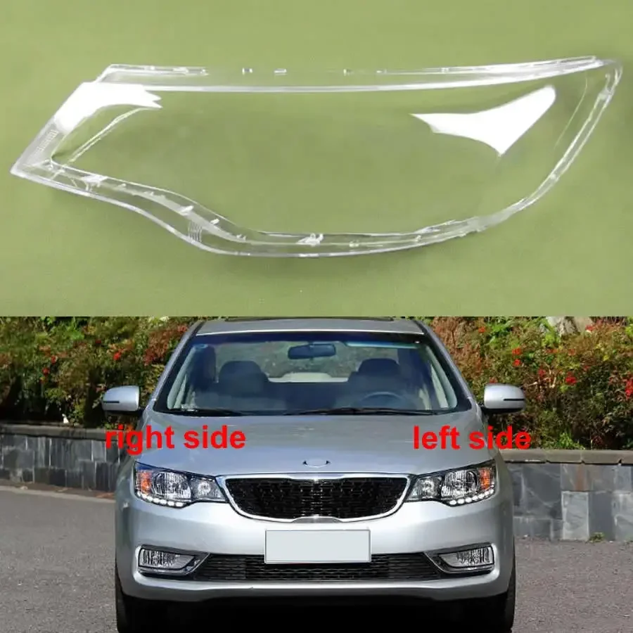 

Transparent Lampshade Lamp Shade Front Headlight Shell Headlamp Cover Lens Plexiglass For Kia Forte 2014 2015 2016 2017