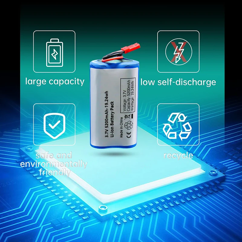 Lithium Battery 3.7V Rechargeable Battery Remote Control car 69 hole four-wheel drive off-road vehicle excavator Toy Battery