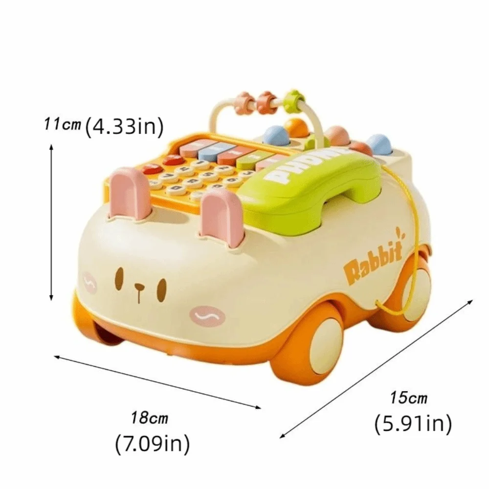 ABS Baby Phone Simulation Music Voice Baby Piano Music Light Interactive Puzzle Electronic Learning Machine Kindergarten