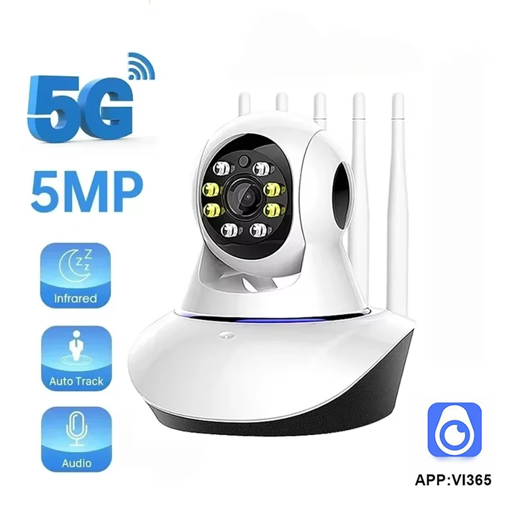 

1080P PTZ Wi-Fi IP-камера для использования в помещении 4-кратный цифровой зум AI Обнаружение человека Беспроводная камера Радионяня для домашних животных ИК-ночное видение Двустороннее аудио