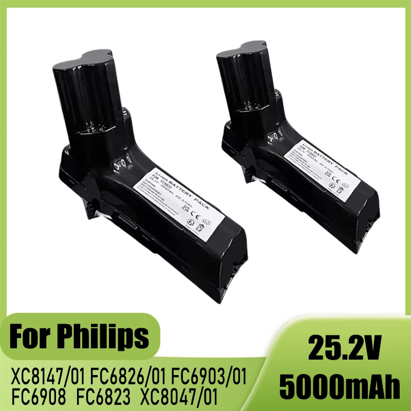 Batterie de remplacement 25.2V pour aspirateur sans fil Philips SpeedPro Max Aqua Stick XC8055/01 XC8045/01 XC8043/01 XC8347/01 XC8349/01
