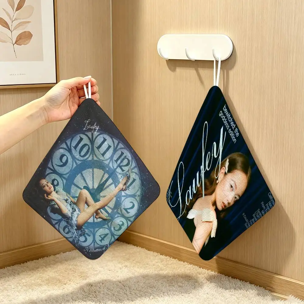 Singer L-Laufey   Polyester Cotton Daily Towel Hanging Kitchen Hand Wiping Cloth Durable for Whole House Use