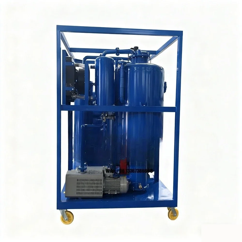 Vacuum Swill Oil Purifier Machine  3000L/H Dirty Oil Filtration Plant for Remove Gas and Particles