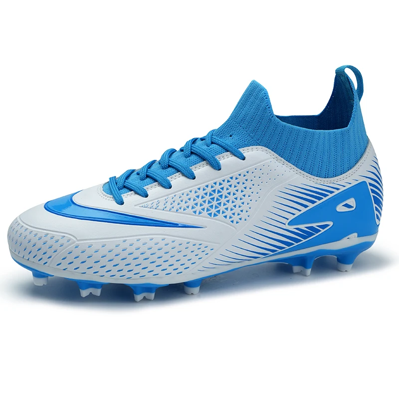 

Professional Football Boots High Top Men Soccer Cleats Non Slip AG/FG Fast Sneakers Fashion Artificial Grass Male Soccer Shoes