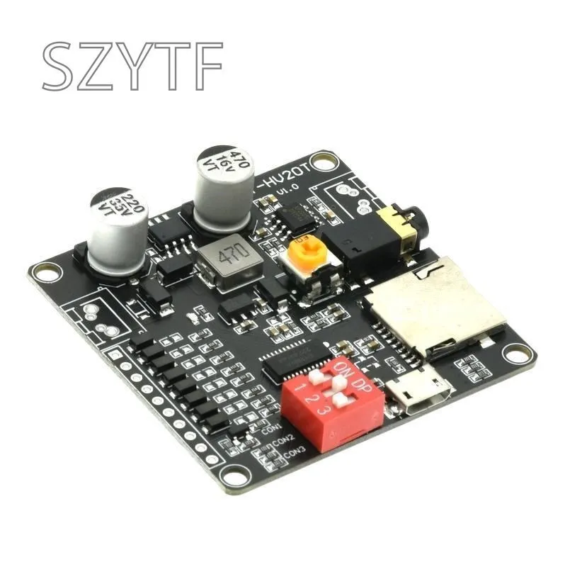 DY-HV20T HV20T 12V/24V Power Supply10W/20W Voice Playback Module Supporting Micro SD Card MP3 Music Player For Arduino