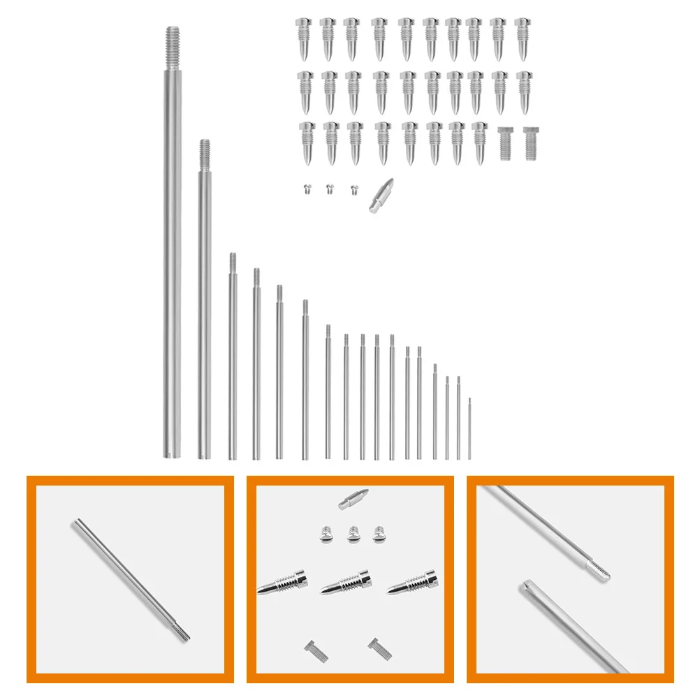 

1Set Saxophone Repair Kit Threaded Rods Screws Tapered Nail Durable Metal Replacement Parts Easy Install Saxophone Threaded Rods