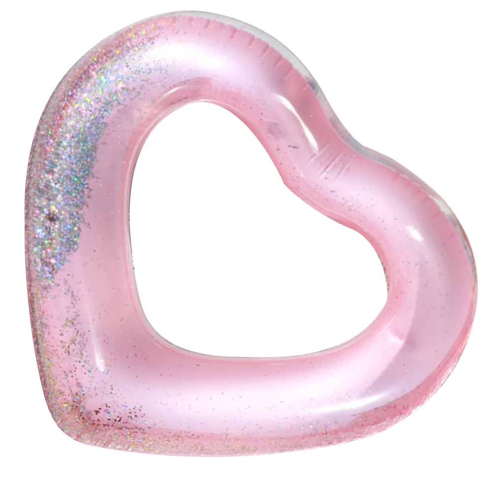 

Inflatable Heart Swim Ring Safe Antileak Pool Floating Accessory Portable Durable Beach Lake River Fun Heart Swim Ring