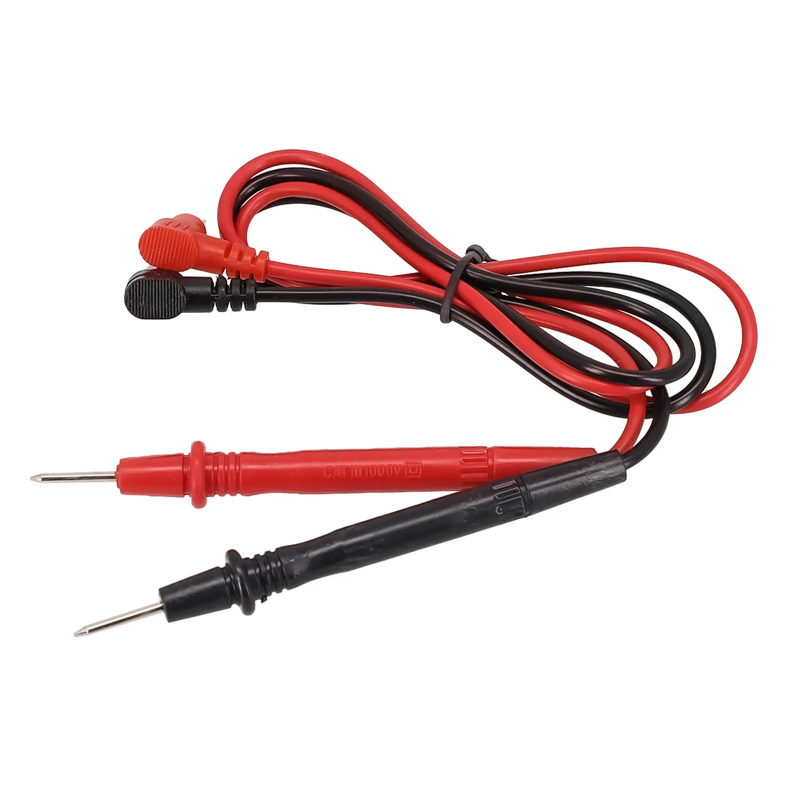 Premium For Multimeter Test Probe Leads Red And Black Silicone Shielded Copper Conductors Standard Diameter Plugs