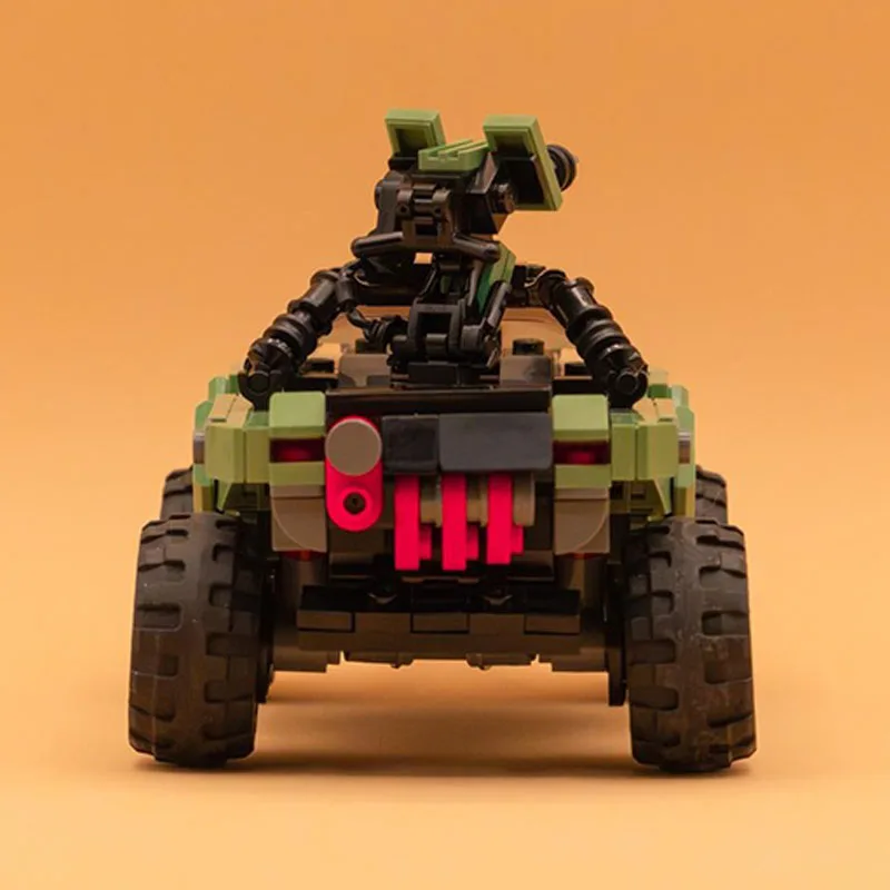 395PCS Warthog Military Car Off Road Artillery Vehicle Model MOC Building Blocks Bricks Assembly Creative Toy Boy Kids Gift