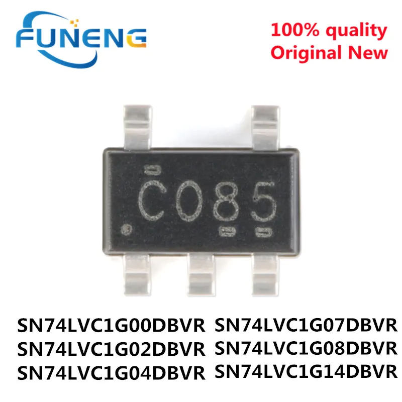 SN74LVC1G00DBVR original, 74LVC1G00, SOT23-5, SN74LVC1G02DBVR, SN74LVC1G04DBVR, SN74LVC1G07DBVR, SN74LVC1G08DBVR, SNLVC1G14DBVR, 20pcs