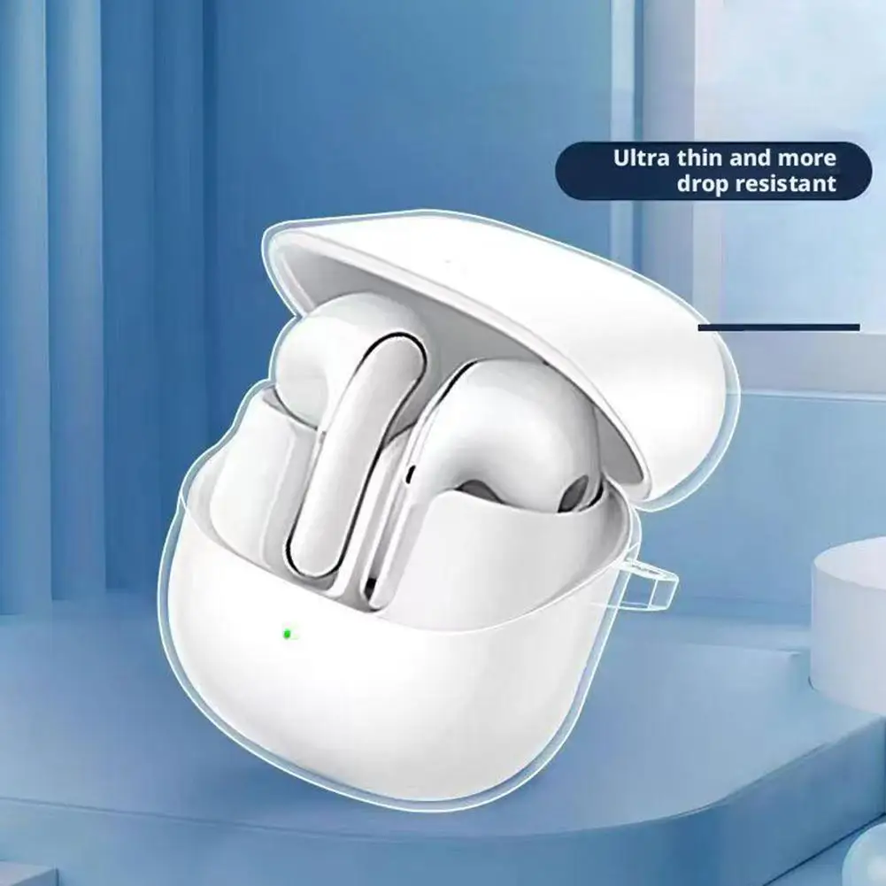 Earphone Case For Xiaomi Buds5Pro Wireless Bluetooth Headset Case TPU Transparent Anti-fall Earphone Protective Case Accessories