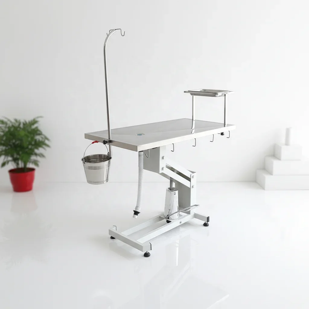 

Pet Stainless Steel Hydraulic Lifting Veterinary Operating Table Pet Thermostatic Operating Table Height Adjustable