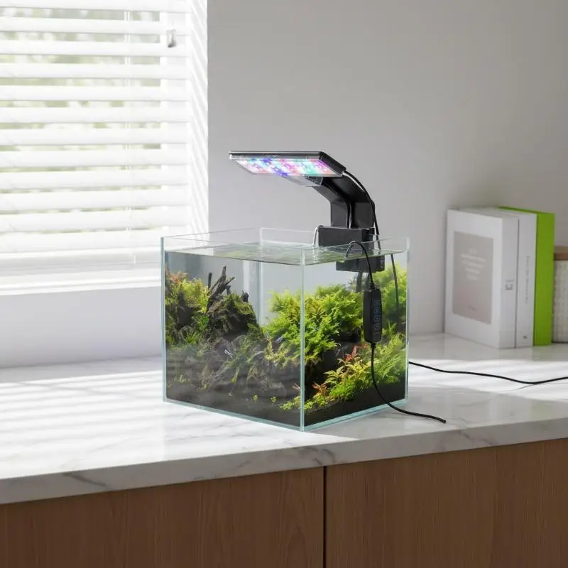 Full Spectrum Aquarium LED Light Ultra-thin Waterproof Grow Lamp for Water Grass Plant Freshwater Planted Fish Tank