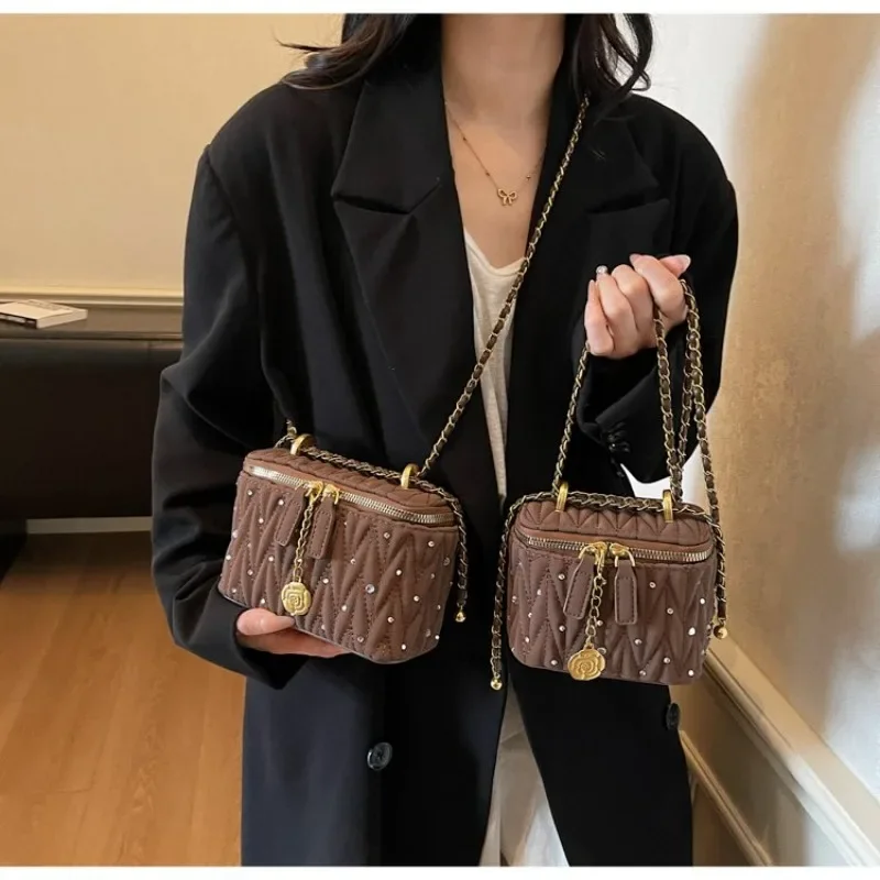 Simple Chic Diaper Bags For Women Luxury Leather Messenger Bag Designer Crossbody Bag Large Capacity Elegant Shoulder Bag
