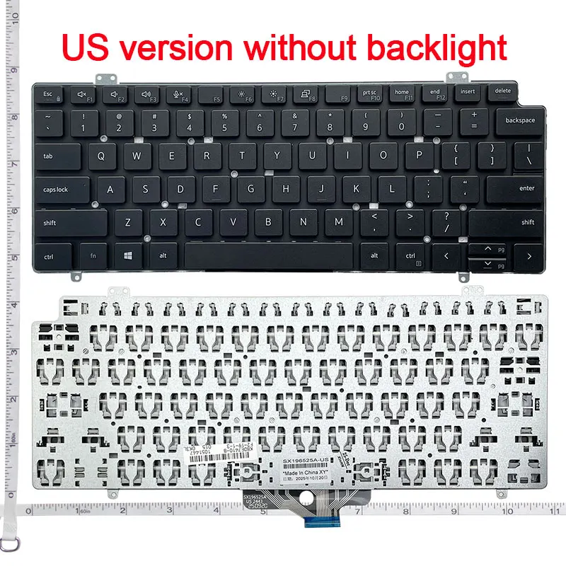 RU/US Keyboard for DELL Latitude 13-7320 E7320 5320 P133G 7410 E7410 2-in-1 Backlit