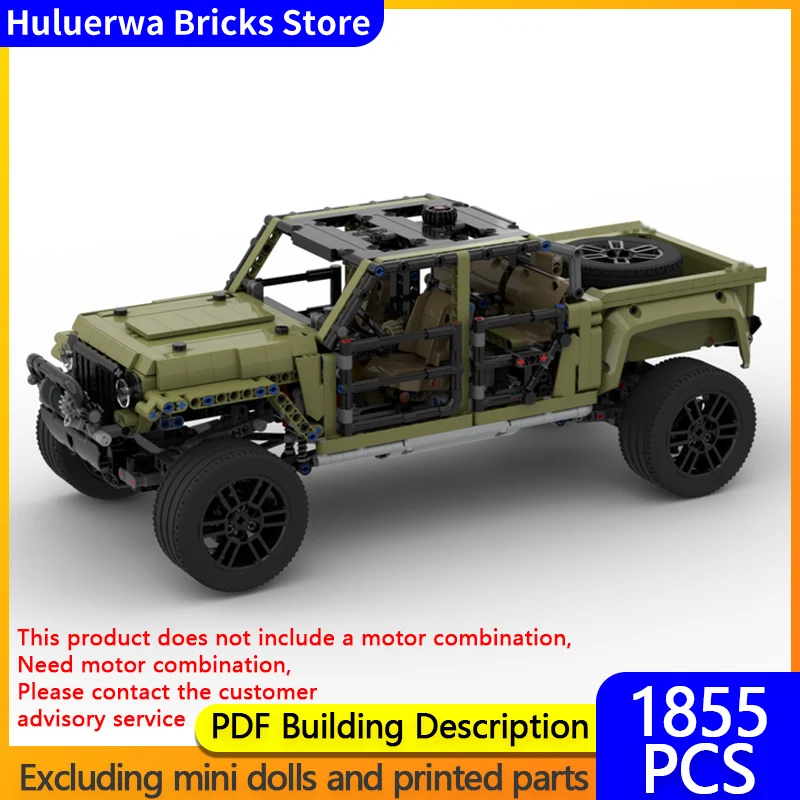 

Speed Racing Car Model MOC Building Bricks Wrangler Modify Off-Road Vehicle Modular Technology Gifts Holiday Assemble Toys Suit