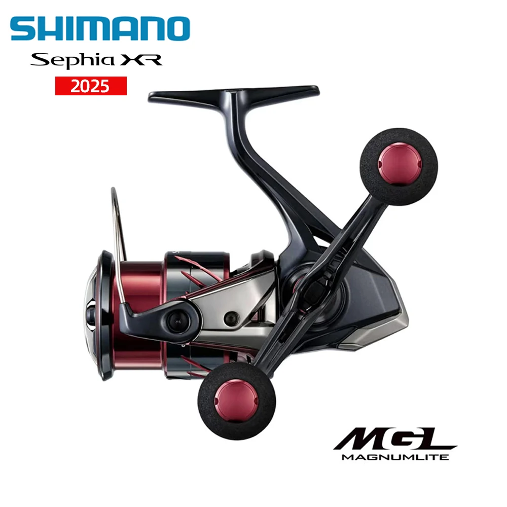 Рыболовная спиннинговая катушка SHIMANO SEPHIA XR 2025 года, 9+1BB, максимальное сопротивление 3-9 кг, для морской и пресной воды