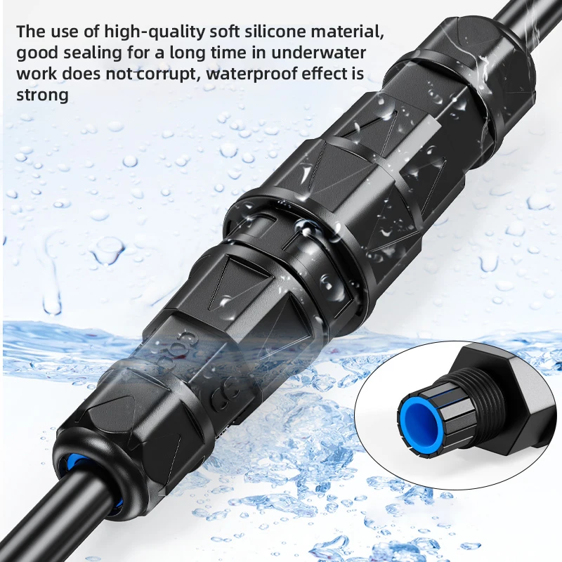 Waterproof M19 Solderless Connector 500V 20A 2 3 4 Pin Aviation Plug Industrial Male Female Docking Screw Lock Wire Connectors