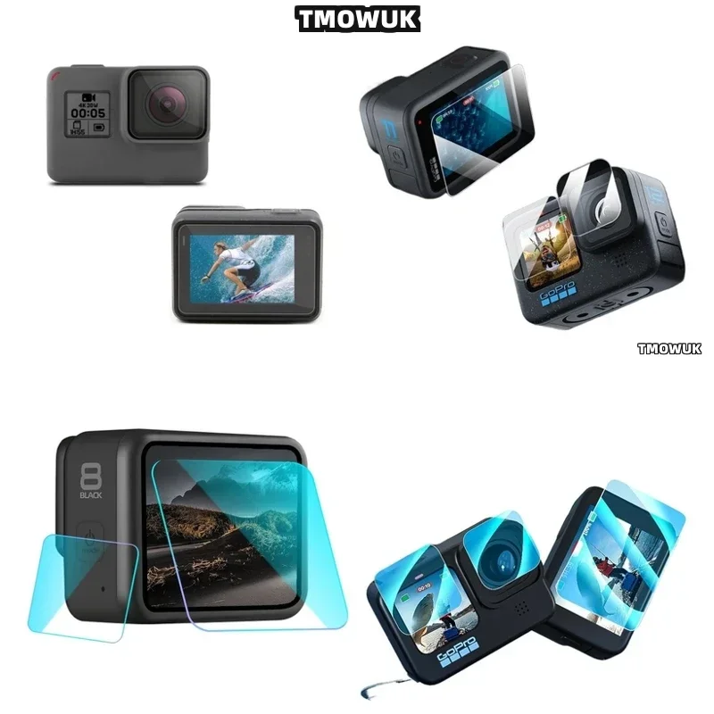 

For GoPro Hero12 11 10 9 Privacy Guardian Pro - 9H Tempered Glass Anti-Yellowing Full Coverage With Anti-Scratch & Waterproof Te