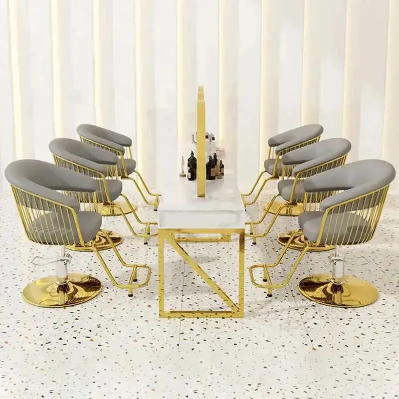 

Light Luxury Fashion Barber Chairs Modern Hair Salon Furniture Hairdressing Chair Hair Salon Special Liftable Hair Cutting Chair