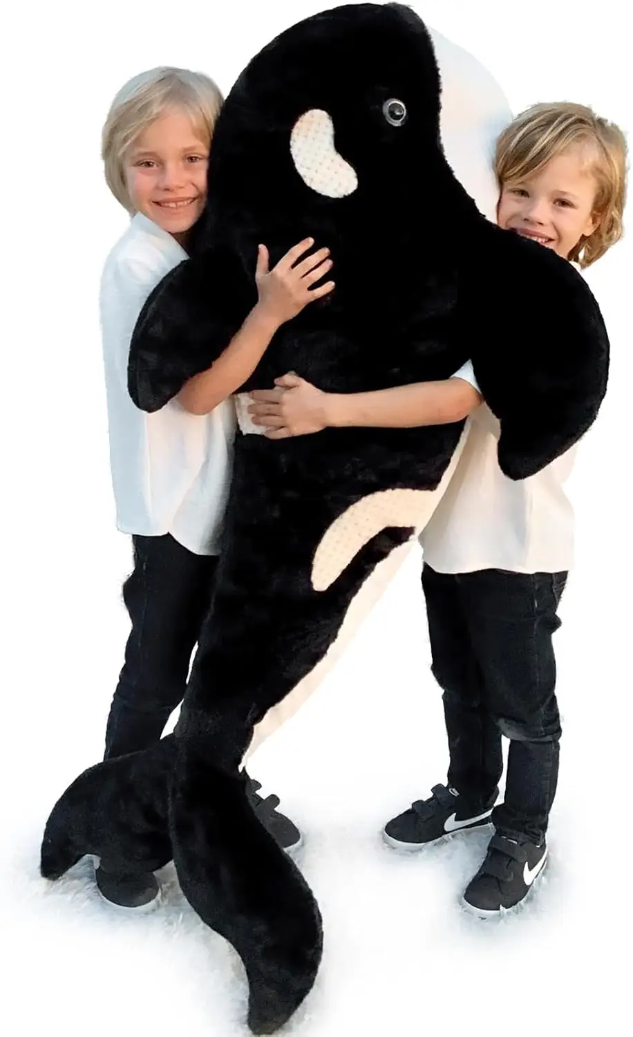 

51inch Orca Stuffed Animal, Soft Plush Toy, Cuddly Killer Whale Gift for Birthday Christmas