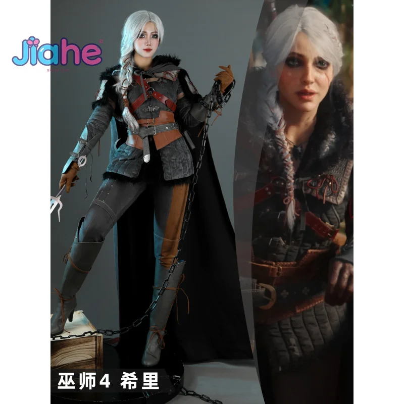 أزياء ويتشر 4 وايلد هانت سيري التأثيرية سيريلا فيونا إلين ريانون عباءة أحذية الكتف درع الدعامة مجموعة الخيال للنساء للهالوين