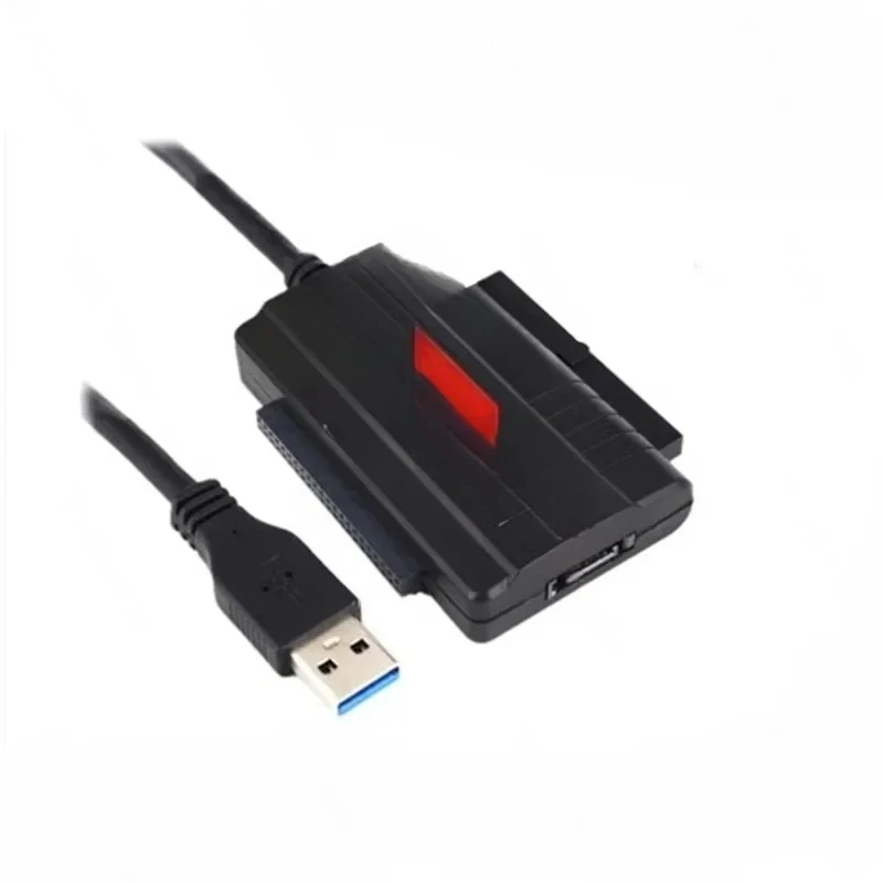 High Speed USB 3.0 SATA IDE Hard Drive Adapter One Click Backup 3 Hard Drives Simultaneous Reading for HDD SSD Data Transfer