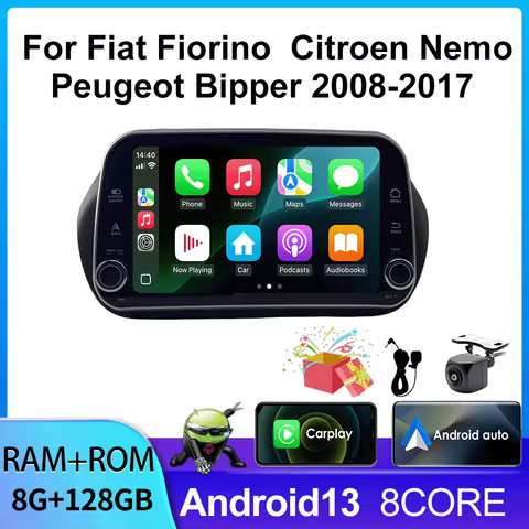 7inch Carplay Car Radio Multimedia Video Player with WiFi for Fiat Fiorino Citroen Nemo Peugeot Bipper 2008-2017