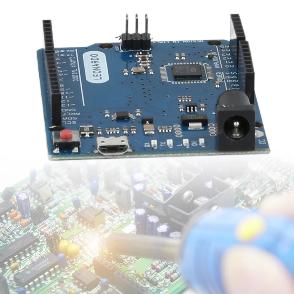 

ATMEGA32U4 Leonardo R3 16 МГц Leonardo R3 Макетная плата микроконтроллера 5 В Макетный модуль USB-порт для Arduino