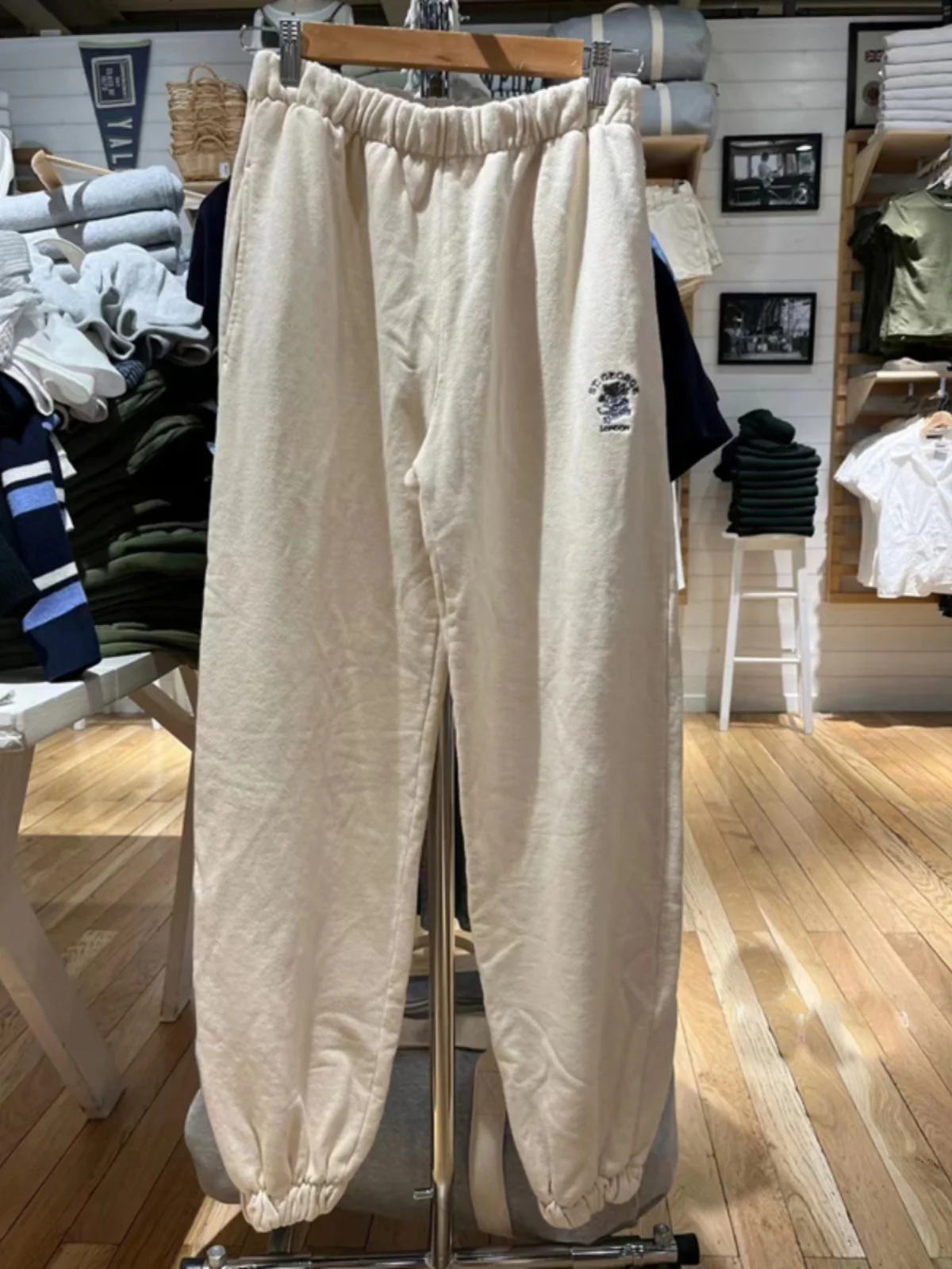 

Американские повседневные брюки с вышивкой, спортивные штаны BM, свободные спортивные брюки с манжетами для женщин, модные прямые джинсы