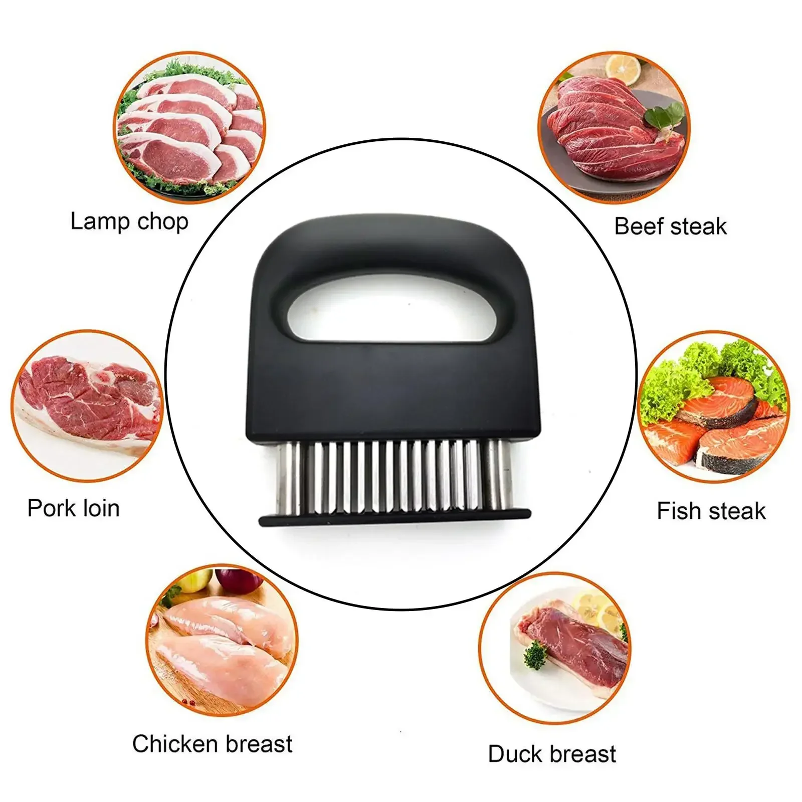 Meat Tenderizer 48 Steel Needles Meat Tenderizer Steak Softener Pounder Kitchen Cooking Tools Hammer Gadgets L8O3 image 5