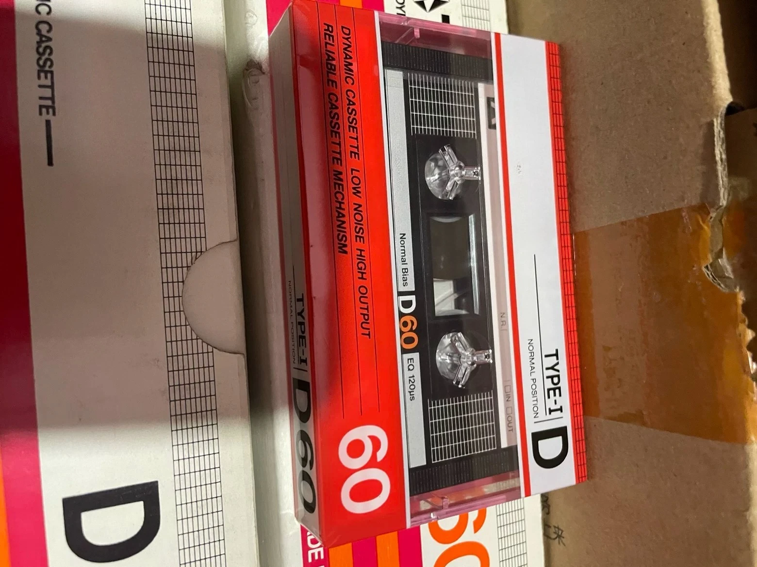 Thai-made for TDK Type 86 D60 Blank Audio Cassette Tape, specially designed for repeaters and Sony tape recorders 5pcs