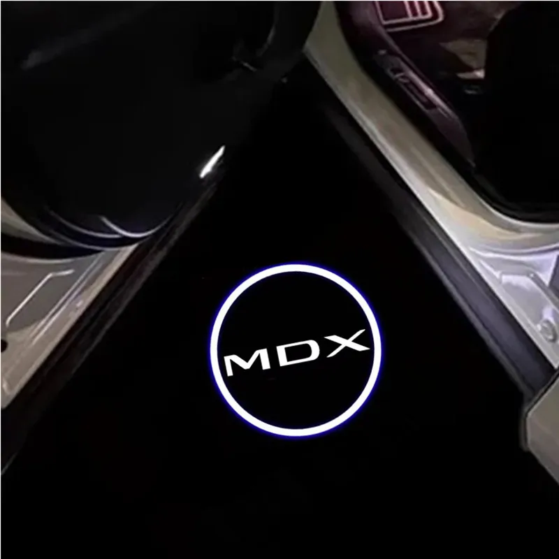 Car LED Door Welcome Logo Lights for Acura MDX 2007-2018 2019 2010 2013 2016 Courtesy Projector Ghost Shadow Lamp Accessories