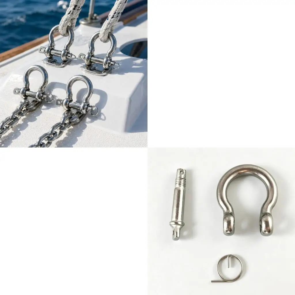 Steel Screw Pin Coupler Set with Locking Clip for Marine Utility Use high quality