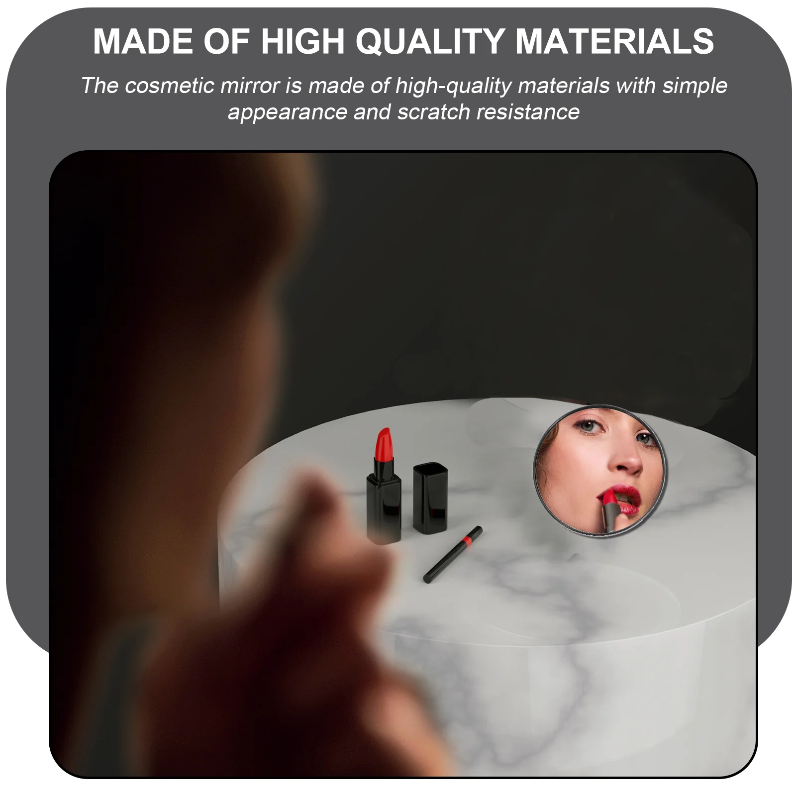 

Suction Cup Cosmetics Mirror Simple Looking and Practical High End Design for Home Use with Clear Magnification