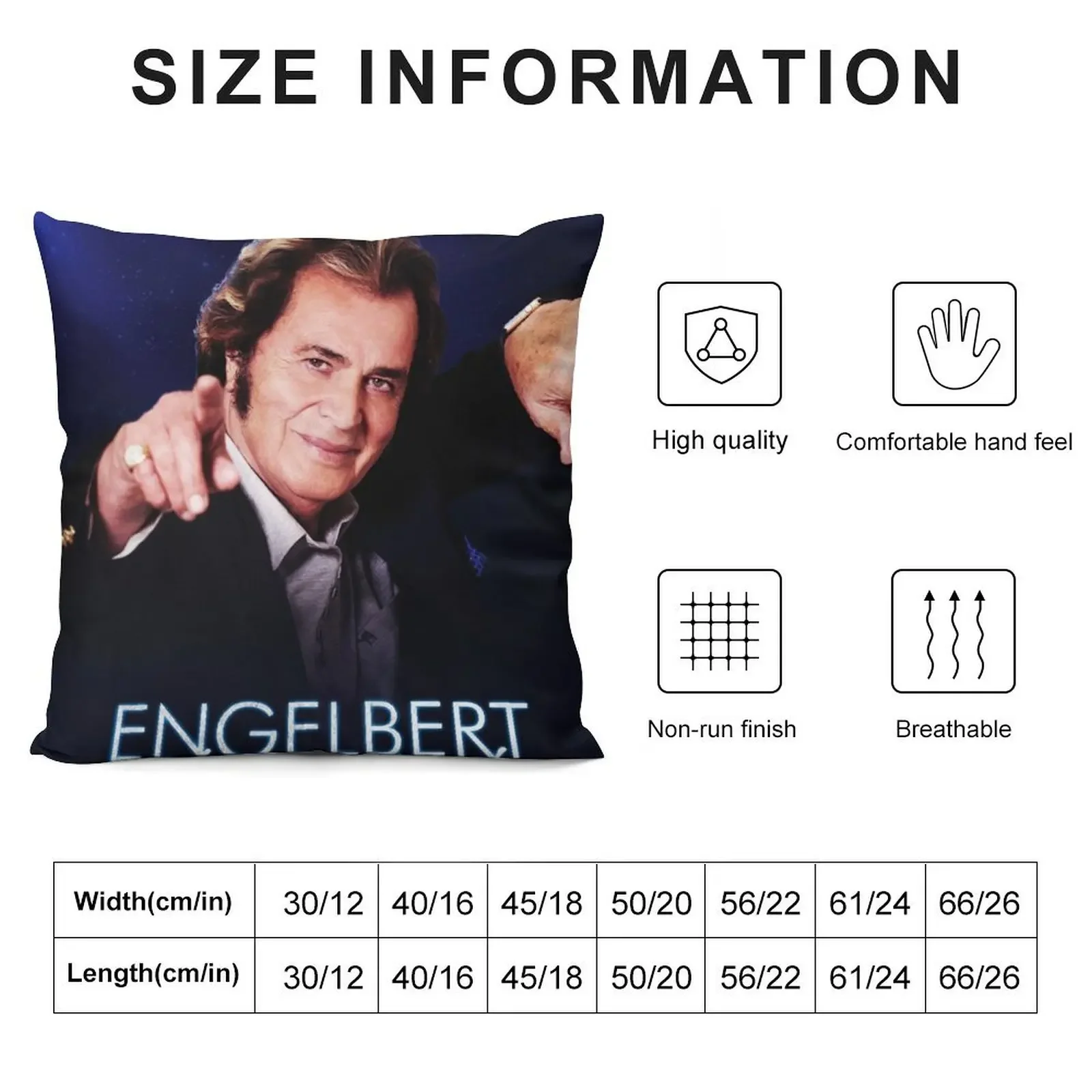 Engelbert Humperdinck - Tour 2020 2021 Throw Pillow Cushion Cover pillow cover luxury pillow