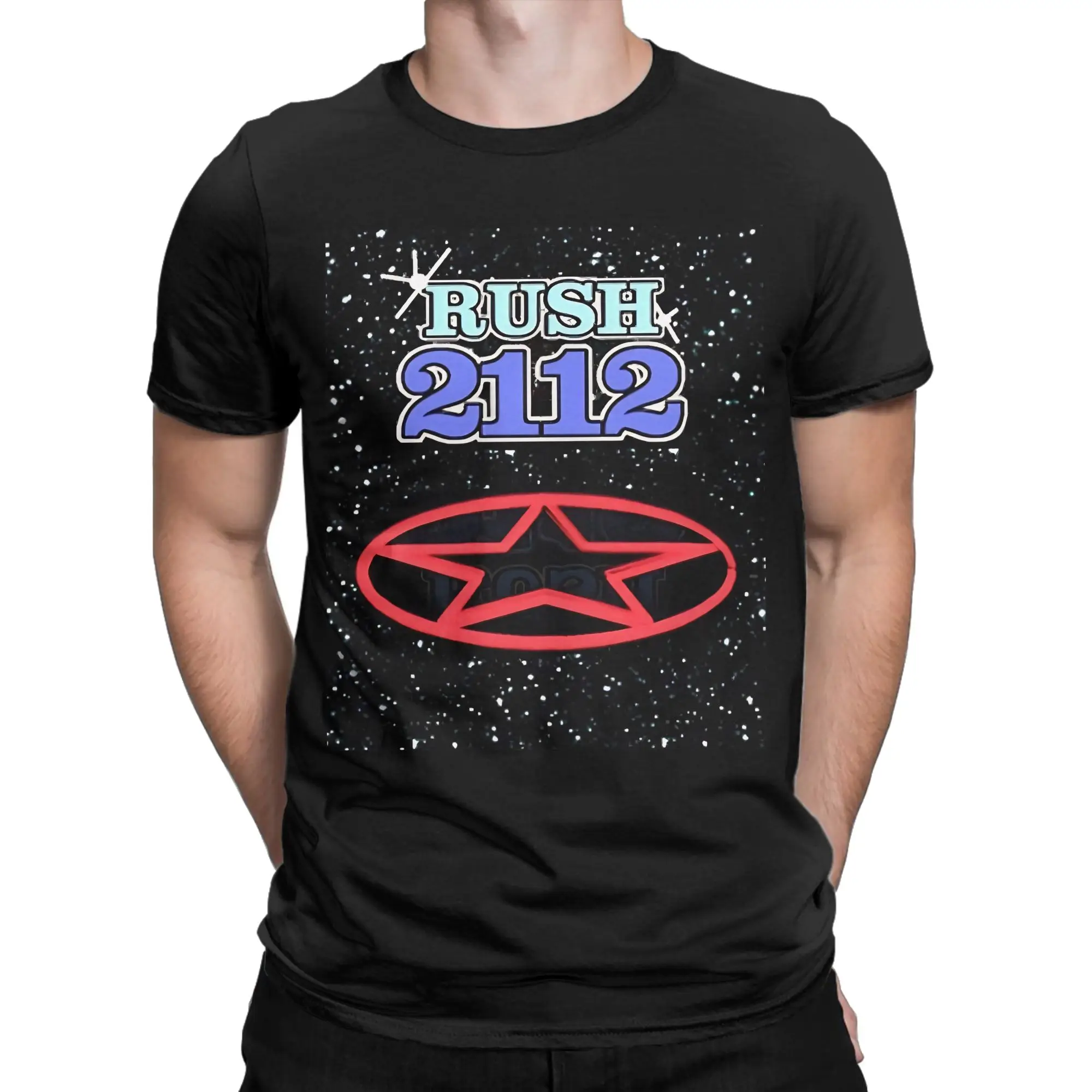 Camiseta de algodón 100% para hombre, camisetas clásicas de la banda Rush, Retro Progressive Rock Trio, novedad, 100% algodón